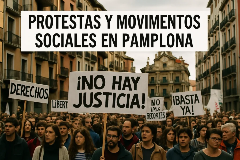 protestas y movimientos sociales en Pamplona