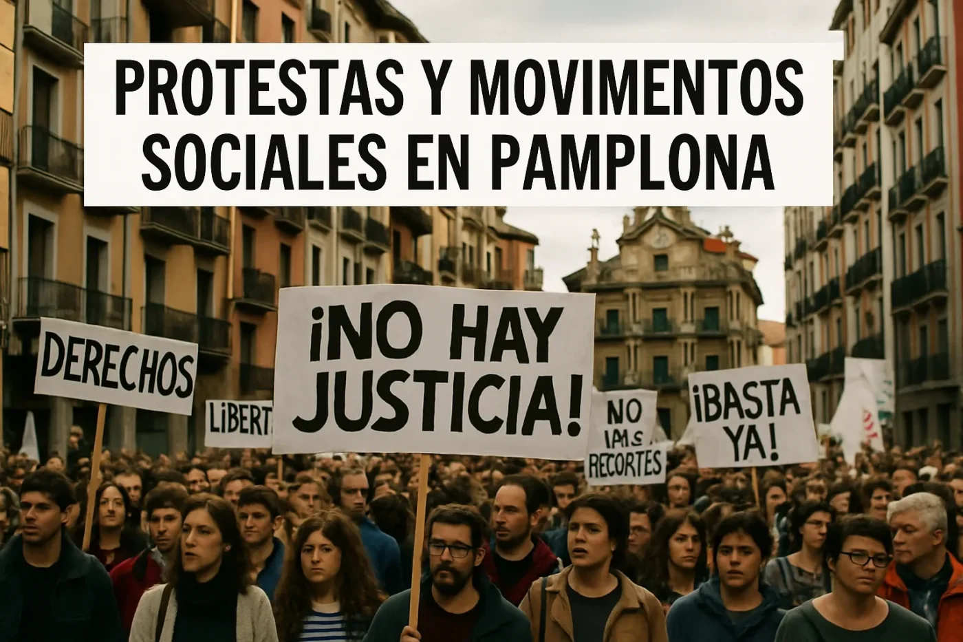 protestas y movimientos sociales en Pamplona