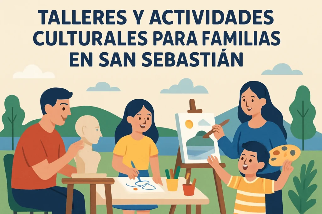 talleres y actividades culturales para familias en San Sebastián