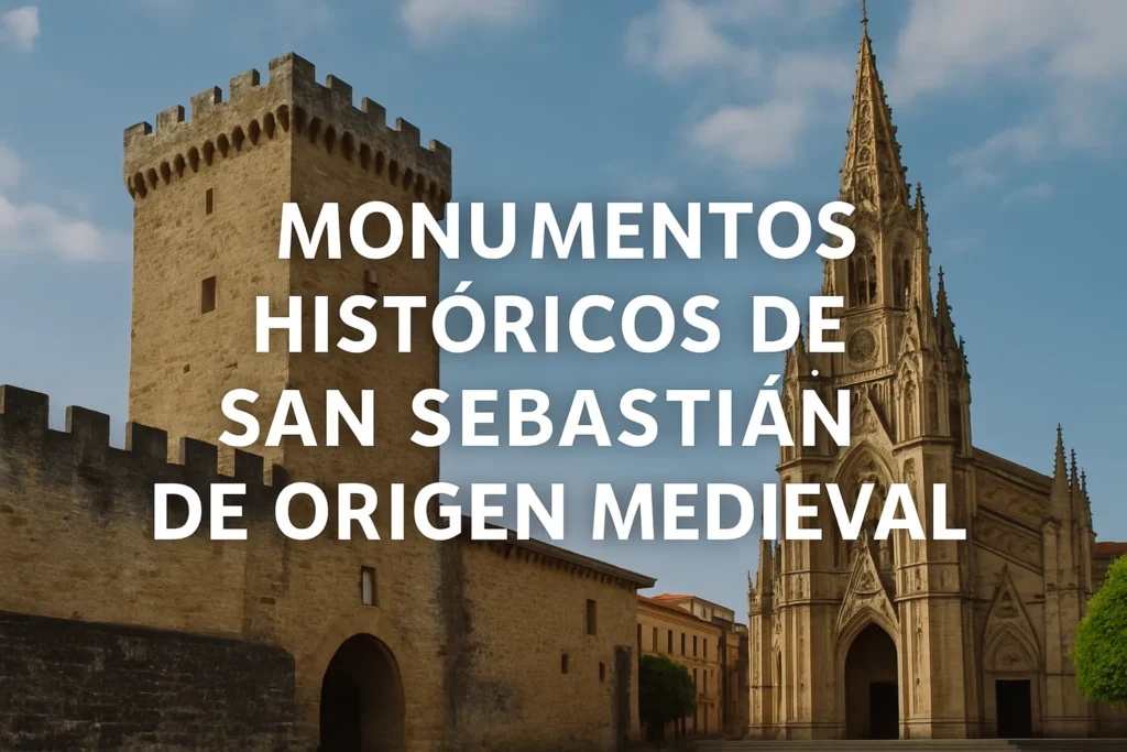 monumentos históricos de San Sebastián de origen medieval