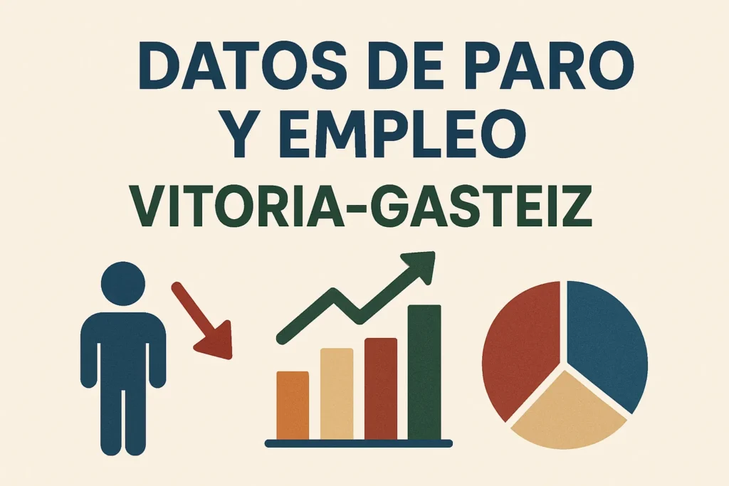 datos de paro y empleo en Vitoria-Gasteiz