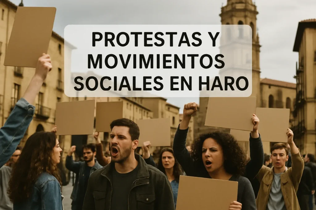 protestas y movimientos sociales en Haro