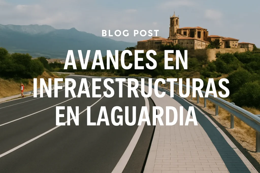 avances en infraestructuras en Laguardia