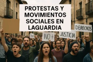 protestas y movimientos sociales en Laguardia