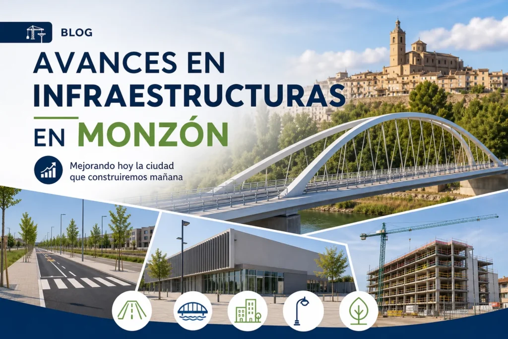 avances en infraestructuras en Monzón