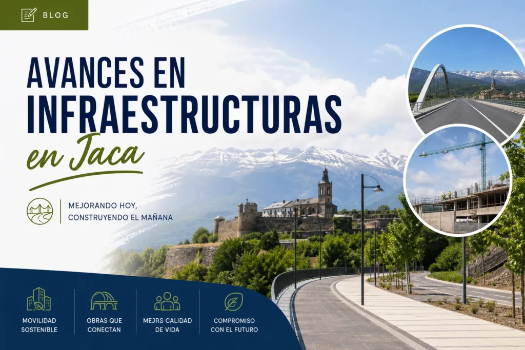 avances en infraestructuras en Jaca