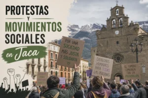 protestas y movimientos sociales en Jaca